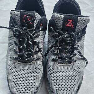 Zeba Hands Free Slip On Sneakers Athletic Shoes Men's 8 X-Wide Gray Black Mesh